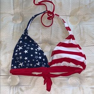 American Flag Bikini Top